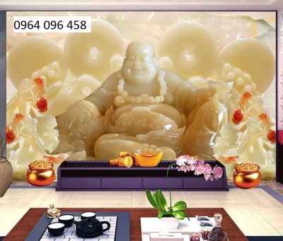 Tranh gạch phật di lặc 3d - HDCX33
