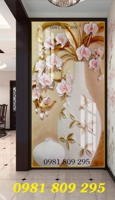 gạch tranh bình hoa 3d  - tranh bình hoa