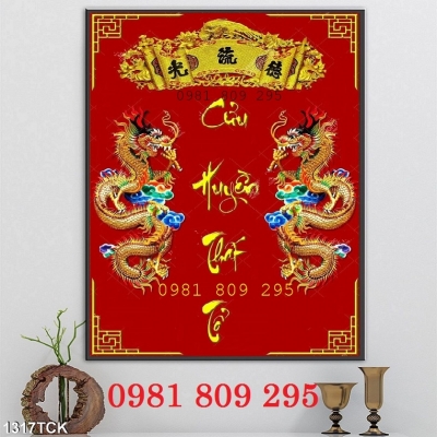 Tranh gạch ốp tường cho phòng thờ 3d