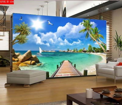 Tranh gạch 3d phong cảnh biển - SCX72