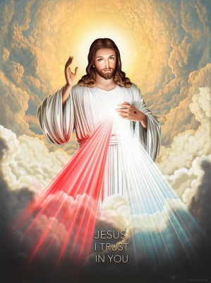 Tranh gạch 3d ốp tường tranh thiên chúa - MN987