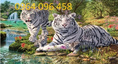 Gạch tranh 3d con hổ phong thủy - SNC43