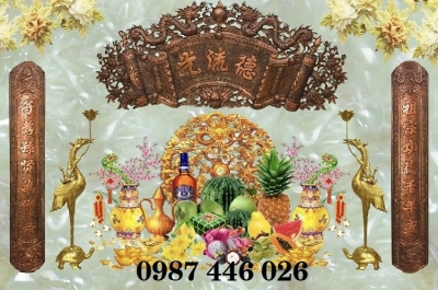 Tranh gạch ban thờ HP6882