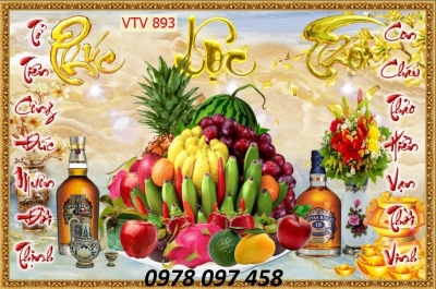 Tranh phòng thờ - gạch tranh 3D
