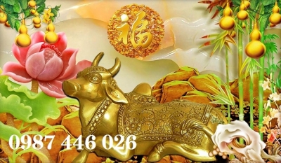 Tranh gạch men hoa sen HP97232