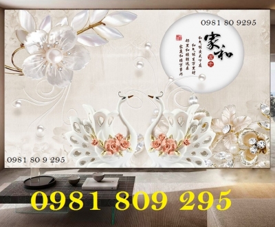 Tranh gạch men ốp phòng khách