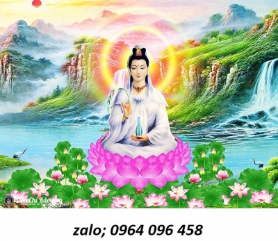 Tranh gạch 3d phật quan âm - XNV79