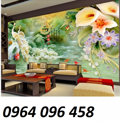 Tranh gạch 3d ốp tường phòng khách - phòng ngủ - FVC65
