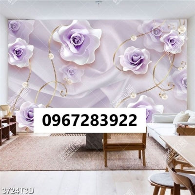 Tranh gạch 3d hoa trang trí nhà