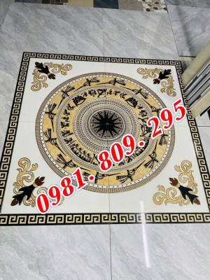 thảm gạch trống đồng vuông cao cấp lát hiên