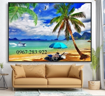 Tranh 3D- Tranh phong cảnh biển