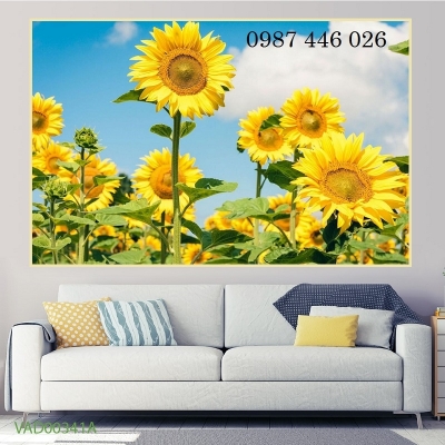 Gạch ốp tường đẹp vườn hoa 3d HP9373