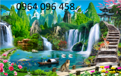 Tranh phong cảnh - tranh gạch 3d phong cảnh - 88NB