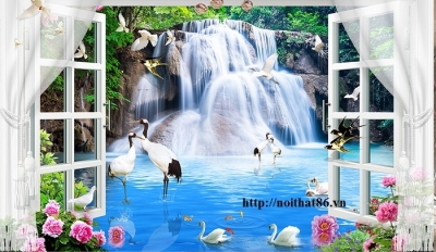 Gạch tranh cửa sổ