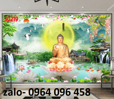 Tranh gạch 3d phật phòng thờ - 37DFF