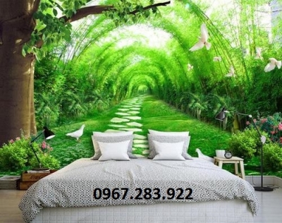 Tranh 3D- Tranh gạch phòng ngủ