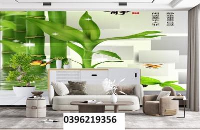 Tranh gạch men tre trúc đẹp