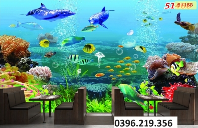 Gạch tranh 3D đại dương trang trí