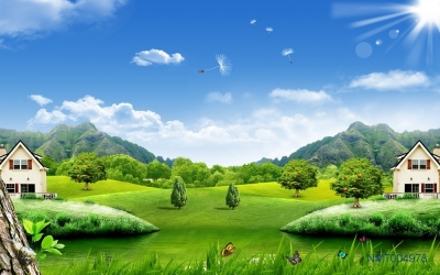 Tranh cảnh thiên nhiên tranh gạch 3d ốp tường - SXMM84