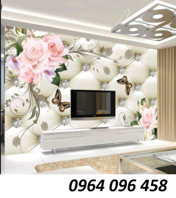 Tranh gạch 3d trang trí tường phòng khách - HBBN6