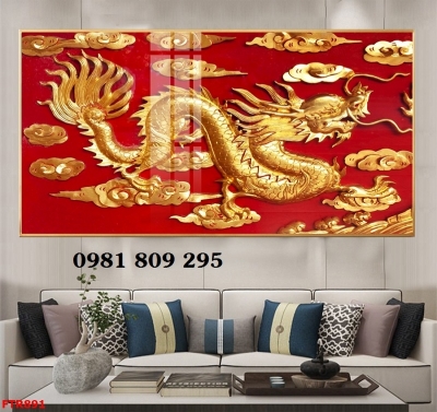 Gạch 3d rồng , tranh gạch 3d ốp tường