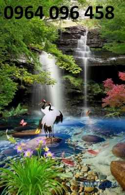 Tranh phong cảnh gạch 3d khổ đứng - ASXC55