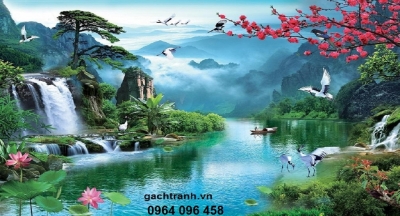 tranh gạch 3d phong cảnh - 43VB