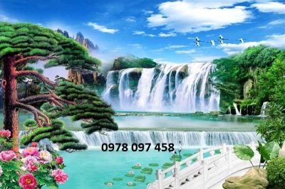 Gạch tranh 3D - tranh phong cảnh đẹp