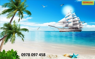 Tranh trang trí phòng khách - tranh gạch men