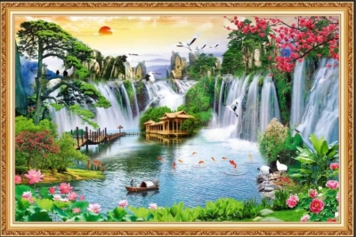 Gạch tranh 3D - thuận buồm xuôi gió