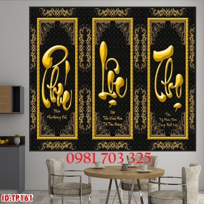 Gạch tranh thư pháp 3D đẹp