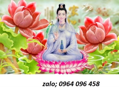 Tranh gạch 3d phật quan âm - SKM95