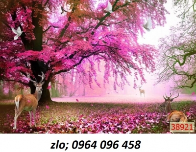 Tranh gạch 3d phong cảnh phòng khách - BGD44