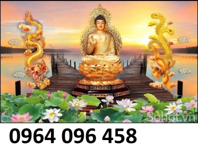 Tranh gạch 3d phật phòng thờ - LKFD4