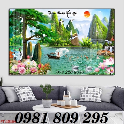 Mẫu tranh gạch 3d ốp tường - gchj tranh 3d