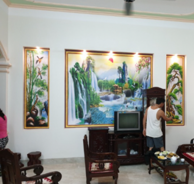 Tranh gạch 3d phúc lộc thọ 987SB