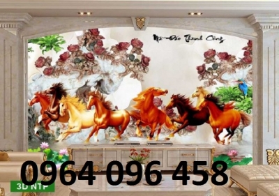 Tranh gạch phong thủy mã đáo thành công 3d - LSXC0433