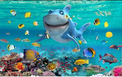 Tranh gạch 3d ốp tường phòng tắm - GVX444