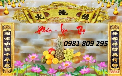 mẫu tranh phòng thờ- gạch tranh 3d