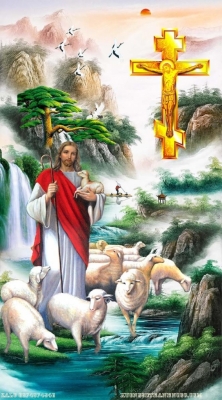 Tranh gạch 3d ốp tường thiên chúa - 7000MNB