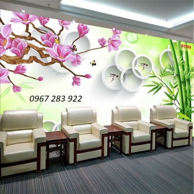 Gạch trang trí tường hoa lan nghệ thuật