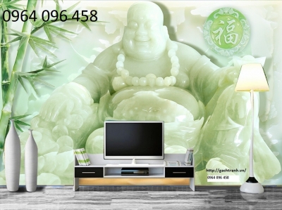 gạch tranh 3d phật di lặc - MVB5