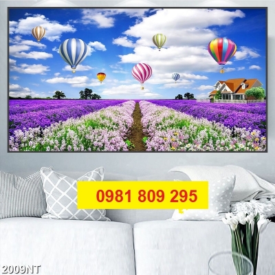 Tranh cánh đồng hoa 3d cao cấp JP59669