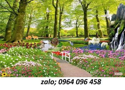 Tranh gạch 3d thác nước phong cảnh - XCCBB86