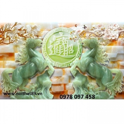Tranh 3D - mã đáo truy phong