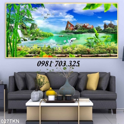 tranh gạch 3D đẹp trang trí phòng