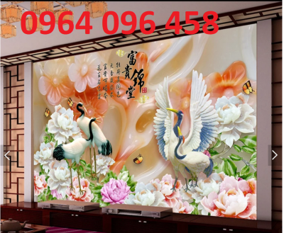 Tranh gạch 3d chim công - DCV43