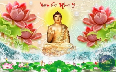 Tranh gạch 3d phật phòng thờ - UCNEW2
