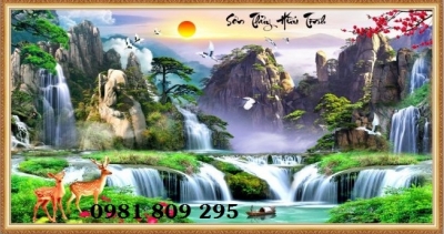 tranh 3d phong cảnh - tranh gạch 3d phong cảnh