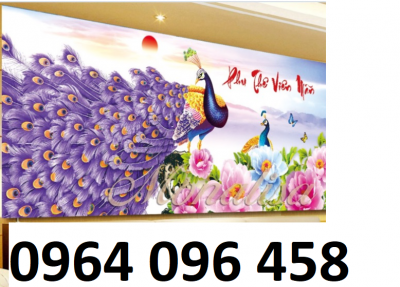 Tranh gạch 3d chim công - HSX44